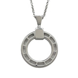 ブルガリ BVLGARI ブルガリブルガリサークルネックレス ホワイトゴールド Au750 ジュエリー