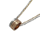 カルティエ Cartier ラブスリーフープネックレス ピンクゴールドxホワイトゴールド Au750 ダイヤモンド ジュエリー