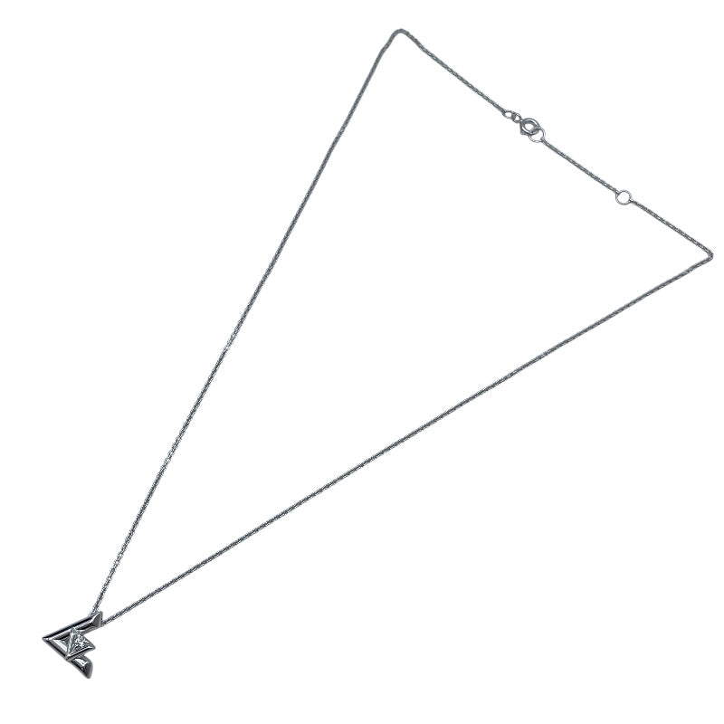 ルイ・ヴィトン LOUIS VUITTON LVヴォルトワンPMネックレス ホワイトゴールド Au750 ジュエリー