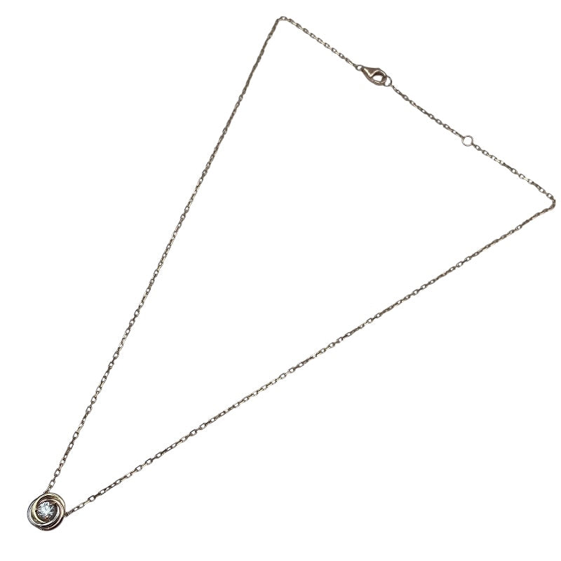 カルティエ Cartier ベビートリニティネックレス ピンクゴールド Au750 ダイヤモンド ジュエリー