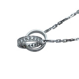 カルティエ Cartier ベビーラブネックレス ホワイトゴールド 750 ダイヤモンド ジュエリー