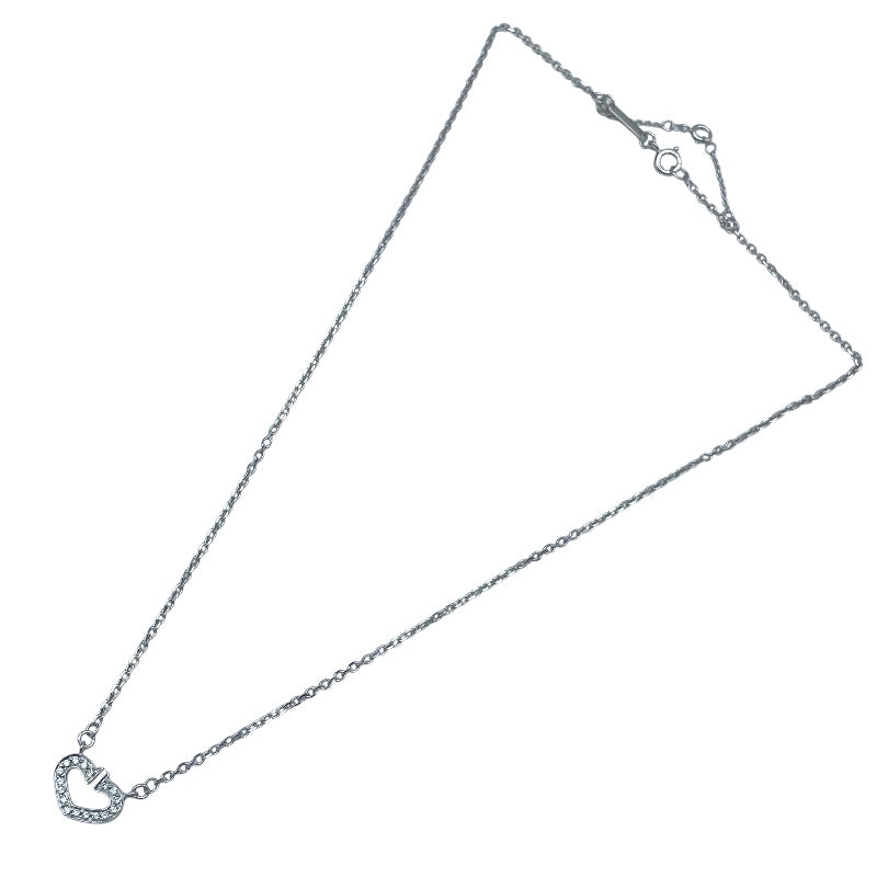 カルティエ Cartier Cハートネックレス ホワイトゴールド 750 ジュエリー