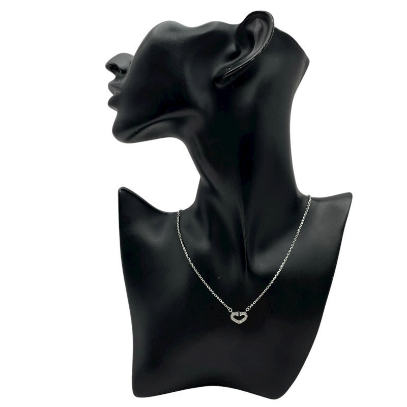 カルティエ Cartier Cハートネックレス ホワイトゴールド 750 ジュエリー