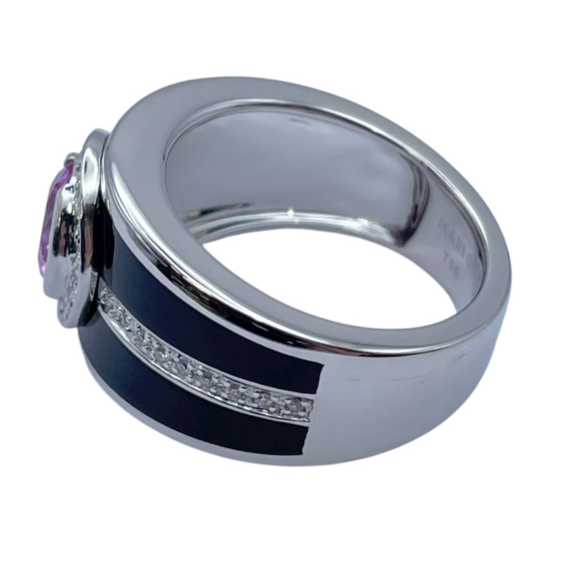 モーブッサン MAUBOUSSIN ボンボンローズリング ホワイトゴールド 750 ピンクサファイア ジュエリー