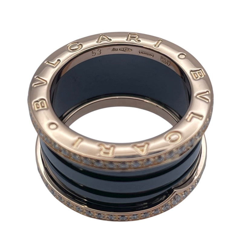 ブルガリ BVLGARI ビーゼロワンリング ピンクゴールドxステンレススチール K18SS ジュエリー