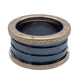 ブルガリ BVLGARI ビーゼロワンリング ピンクゴールドxステンレススチール K18SS ジュエリー