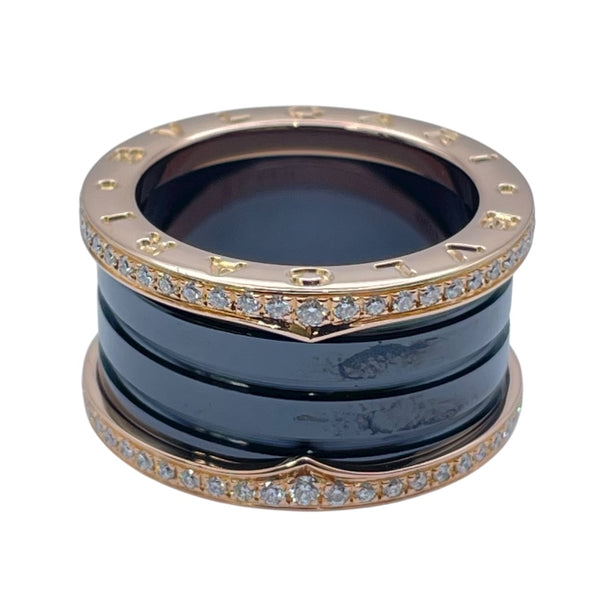 ブルガリ BVLGARI ビーゼロワンリング ピンクゴールドxステンレススチール K18SS ジュエリー