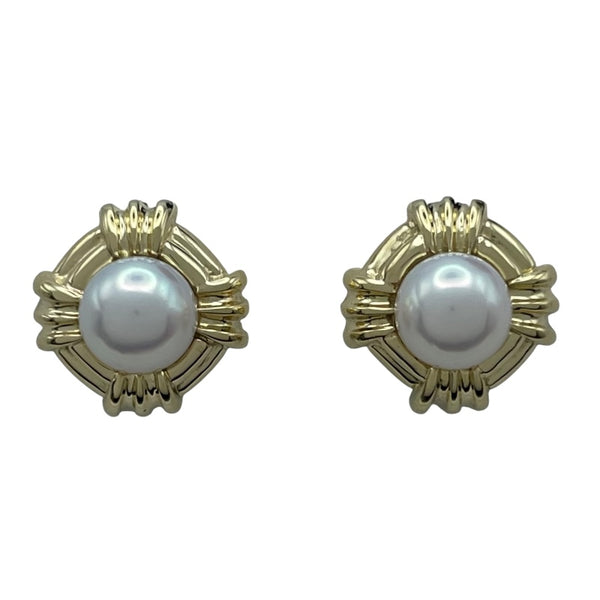 ティファニー　パールピアス　750 アコヤ真珠　約7.5mm ゴールド ティファニー TIFFANY＆CO ピアス ゴールド 750 パール ジュエリー