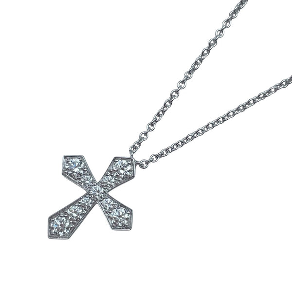 グラフ GRAFF トラべゾイドネックレス ホワイトゴールド Au750 ジュエリー