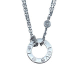 カルティエ Cartier ラブサークルネックレス2PD ホワイトゴールド Au750 ダイヤモンド ジュエリー