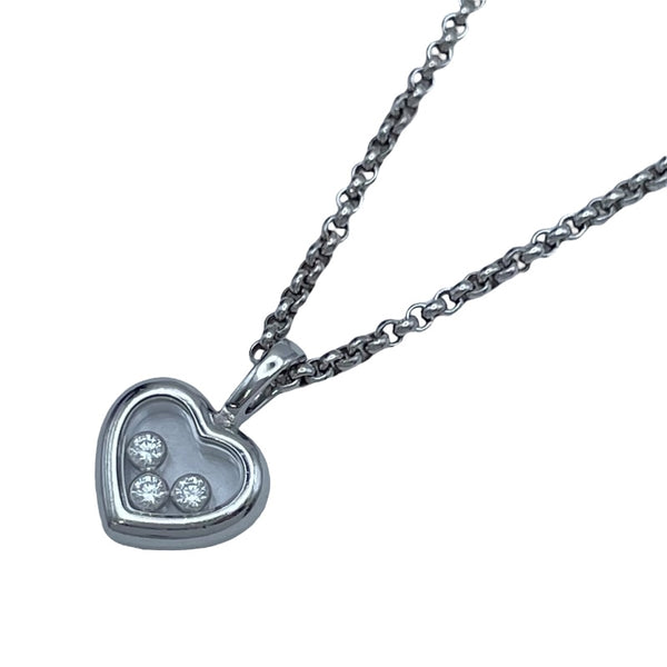 ショパール Chopard ハッピーダイヤネックレス ホワイトゴールド 750 ジュエリー