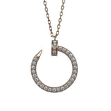 カルティエ Cartier ジュストアンクルダイヤネックレス ピンクゴールド Au750 ジュエリー