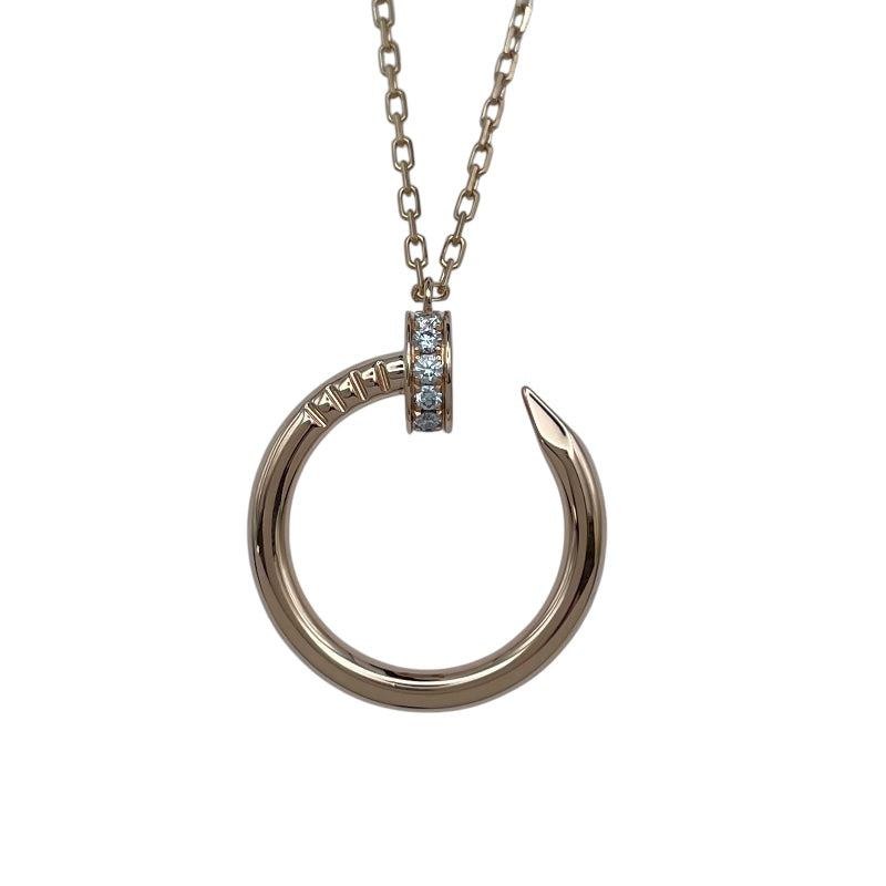 カルティエ Cartier ジュストアンクルダイヤネックレス ピンクゴールド Au750 ジュエリー