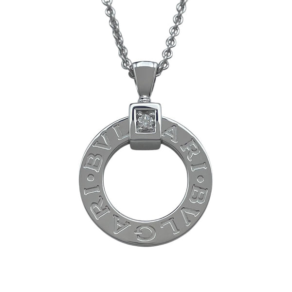 ブルガリ BVLGARI ブルガリブルガリサークルネックレス ホワイトゴールド 750 ダイヤモンド ジュエリー