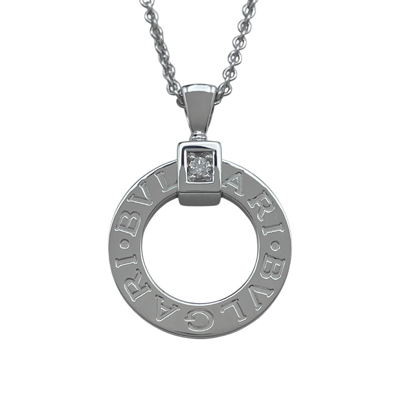 ブルガリ BVLGARI ブルガリブルガリサークルネックレス ホワイトゴールド 750 ダイヤモンド ジュエリー