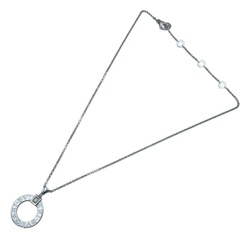 ブルガリ BVLGARI ブルガリブルガリサークルネックレス ホワイトゴールド 750 ダイヤモンド ジュエリー