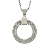 ブルガリ BVLGARI ブルガリブルガリサークルネックレス ホワイトゴールド 750 ダイヤモンド ジュエリー