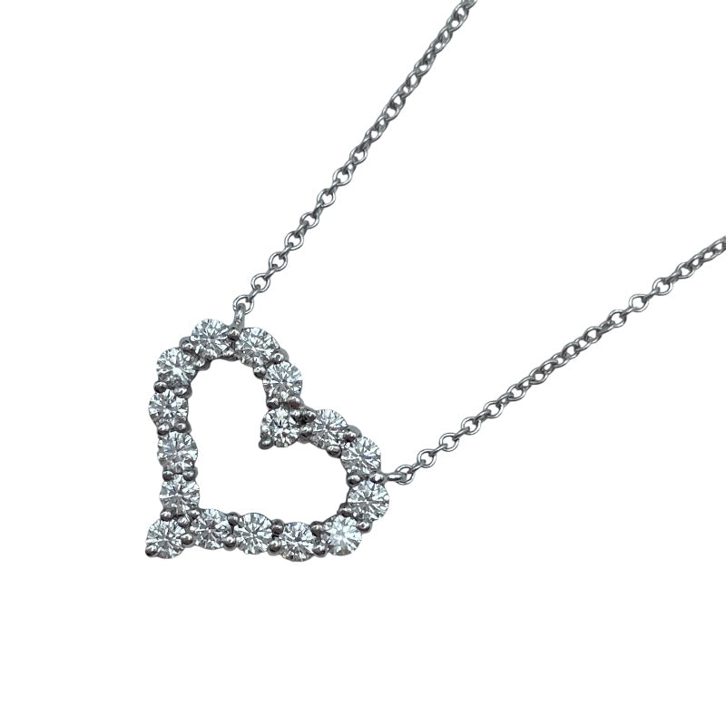 ティファニー TIFFANY＆CO センチメンタルハートネックレス プラチナ Pt950 ジュエリー