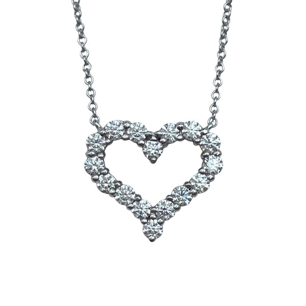 ティファニー TIFFANY＆CO センチメンタルハートネックレス プラチナ Pt950 ジュエリー