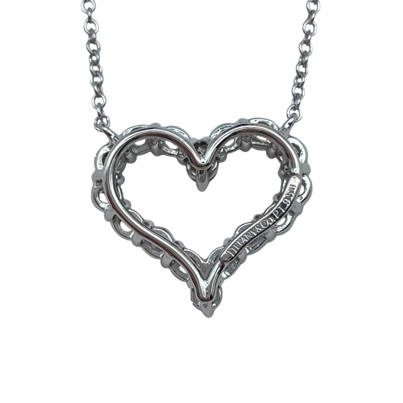 ティファニー TIFFANY＆CO センチメンタルハートネックレス プラチナ Pt950 ジュエリー