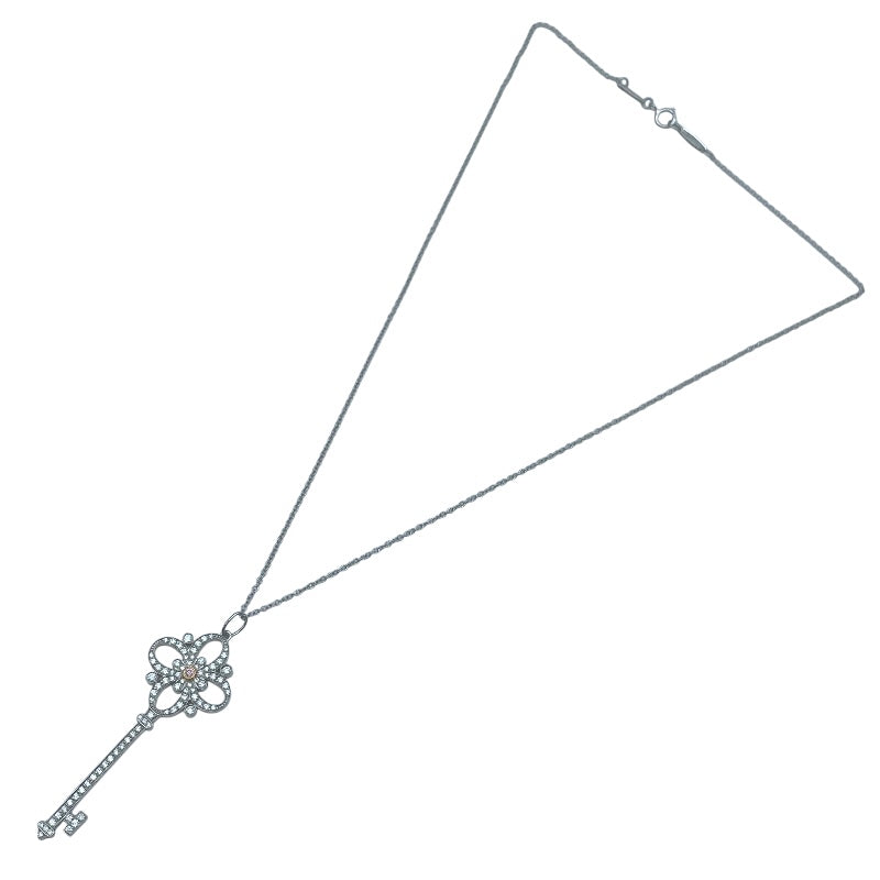 ティファニー TIFFANY＆CO ピクトリアキーネックレス ホワイトゴールドxプラチナ Pt950/Au750 ジュエリー