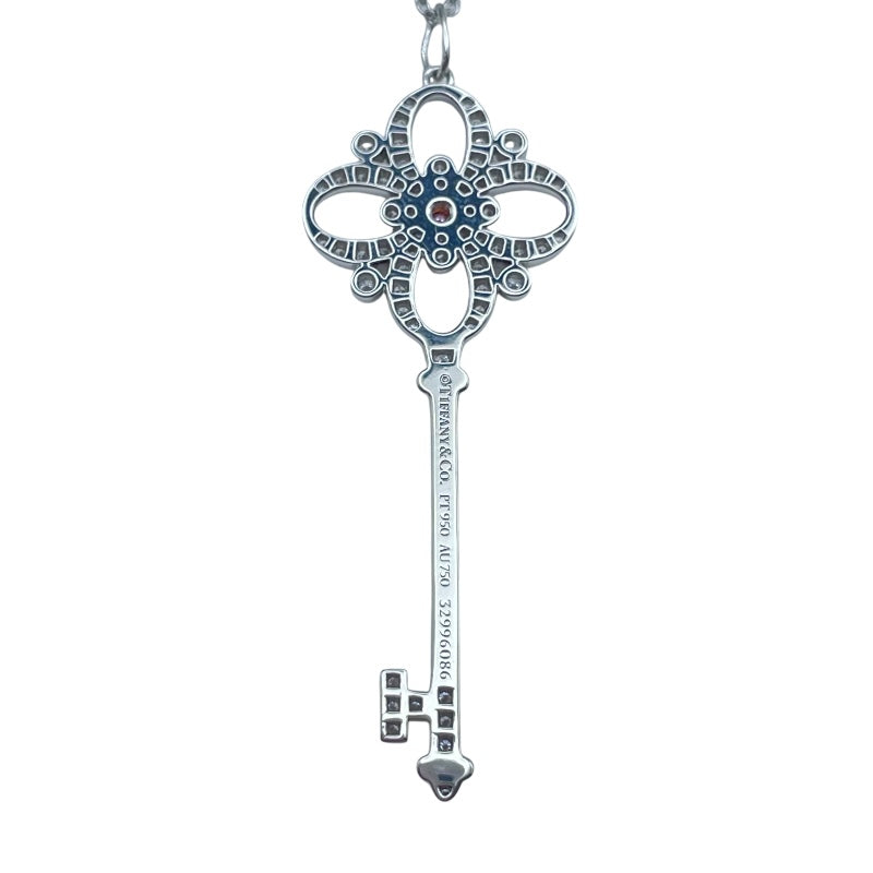 ティファニー TIFFANY＆CO ピクトリアキーネックレス ホワイトゴールドxプラチナ Pt950/Au750 ジュエリー