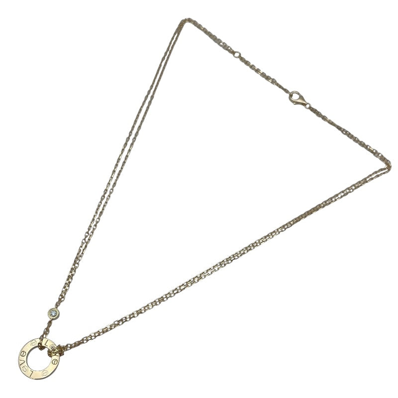 カルティエ Cartier ラブサークルネックレス ゴールド Au750 ジュエリー