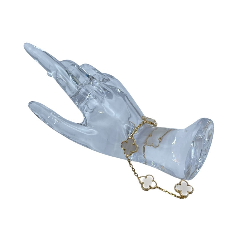 ヴァンクリーフ＆アーペル Van Cleef & Arpels ヴィンテージアルハンブラ5Pブレス ゴールド Au750 マザー オブ パール ジュエリー