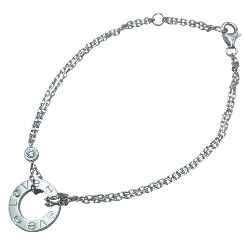 カルティエ Cartier ラブサークルブレス ホワイトゴールド 750 ダイヤモンド ジュエリー