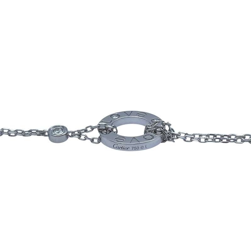 カルティエ Cartier ラブサークルブレス ホワイトゴールド 750 ダイヤモンド ジュエリー