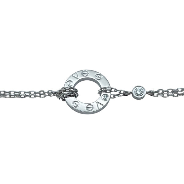 カルティエ Cartier ラブサークルブレス ホワイトゴールド 750 ダイヤモンド ジュエリー