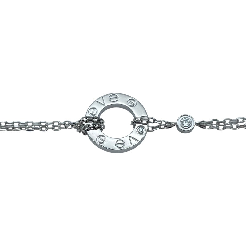 カルティエ Cartier ラブサークルブレス ホワイトゴールド 750 ダイヤモンド ジュエリー