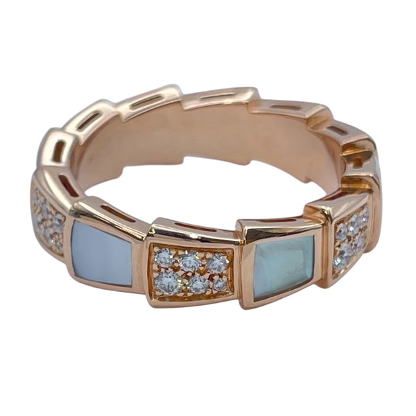 ブルガリ BVLGARI セルペンティ ヴァイパー リング ピンクゴールド Au750 ジュエリー