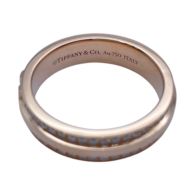 ティファニー TIFFANY＆CO Tナローリング ピンクゴールド Au750 ジュエリー