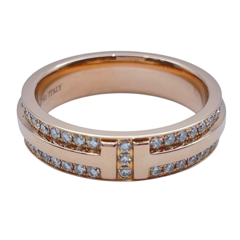 ティファニー TIFFANY＆CO Tナローリング ピンクゴールド Au750 ジュエリー