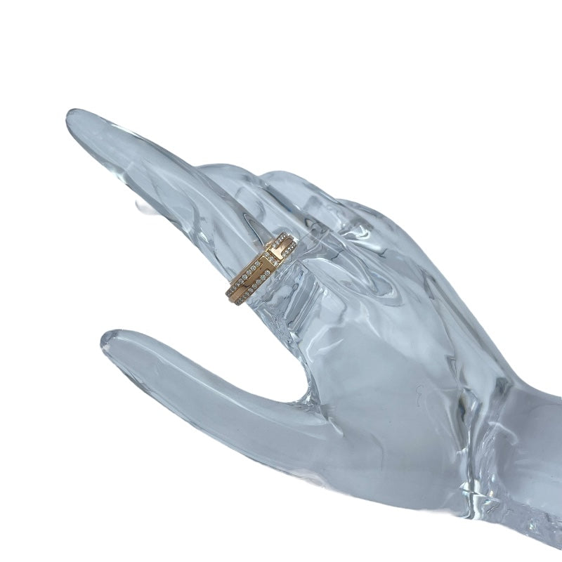 ティファニー TIFFANY＆CO Tナローリング ピンクゴールド Au750 ジュエリー