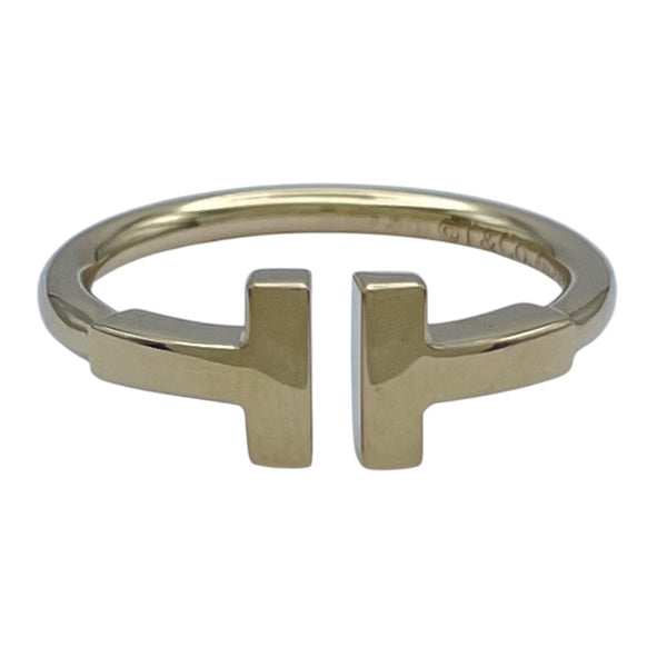 ティファニー TIFFANY＆CO Tワイヤーリング ゴールド Au750 ジュエリー