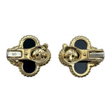 ヴァンクリーフ＆アーペル Van Cleef & Arpels ヴィンテージアルハンブラピアス ゴールド Au750 オニキス ジュエリー