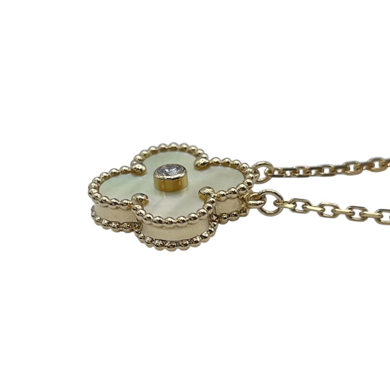 ヴァンクリーフ＆アーペル Van Cleef & Arpels ヴィンテージアルハンブラネックレス ゴールド Au750 コールドシェル ジュエリー