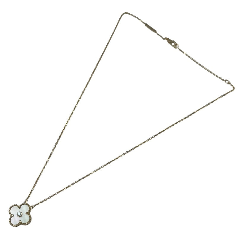 ヴァンクリーフ＆アーペル Van Cleef & Arpels ヴィンテージアルハンブラネックレス ゴールド Au750 コールドシェル ジュエリー
