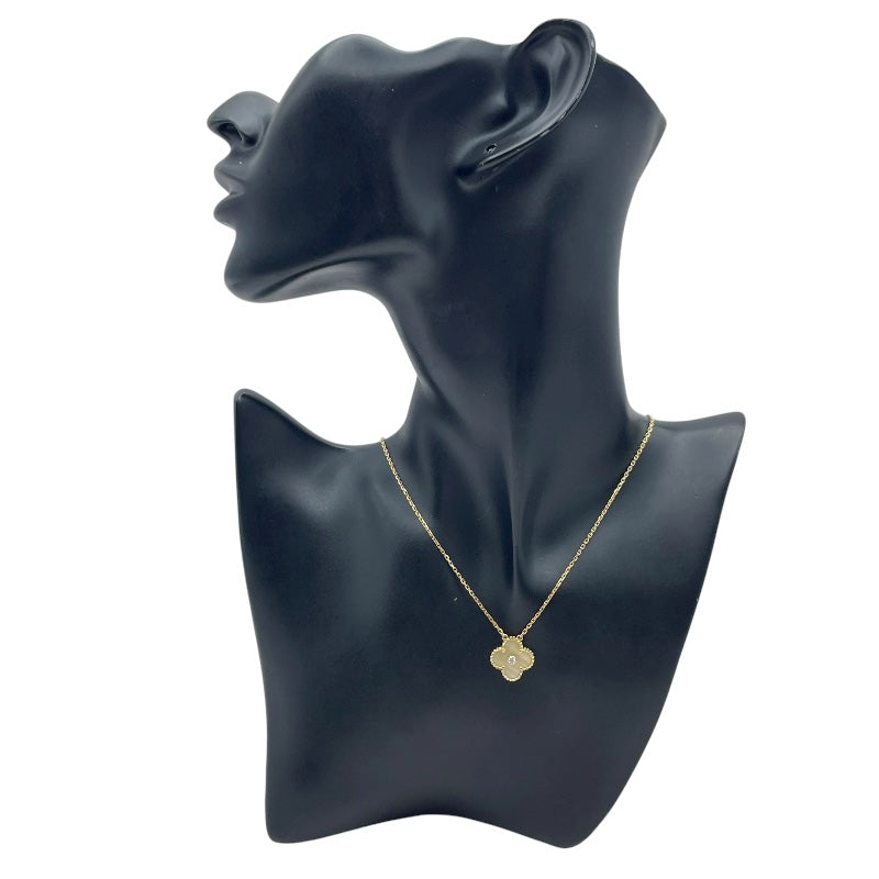 ヴァンクリーフ＆アーペル Van Cleef & Arpels ヴィンテージアルハンブラネックレス ゴールド Au750 コールドシェル ジュエリー