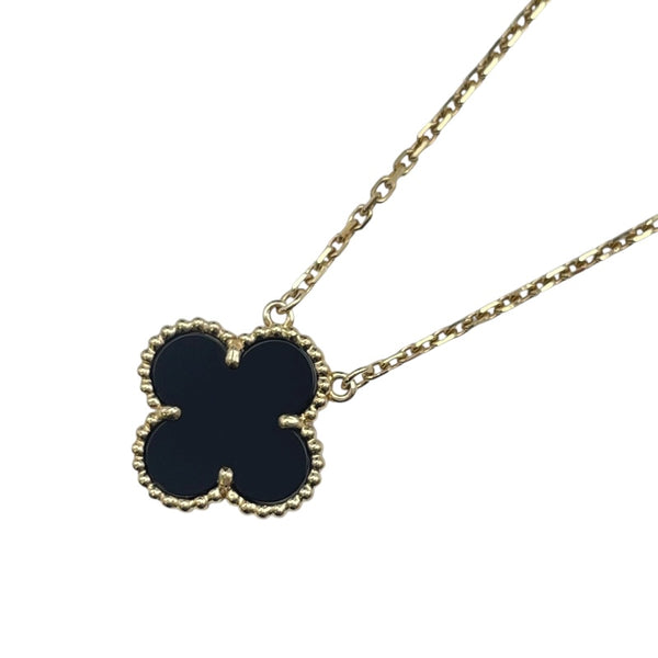 ヴァンクリーフ＆アーペル Van Cleef & Arpels ヴィンテージアルハンブラネックレス ゴールド Au750 オニキス ジュエリー