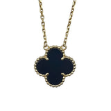 ヴァンクリーフ＆アーペル Van Cleef & Arpels ヴィンテージアルハンブラネックレス ゴールド Au750 オニキス ジュエリー