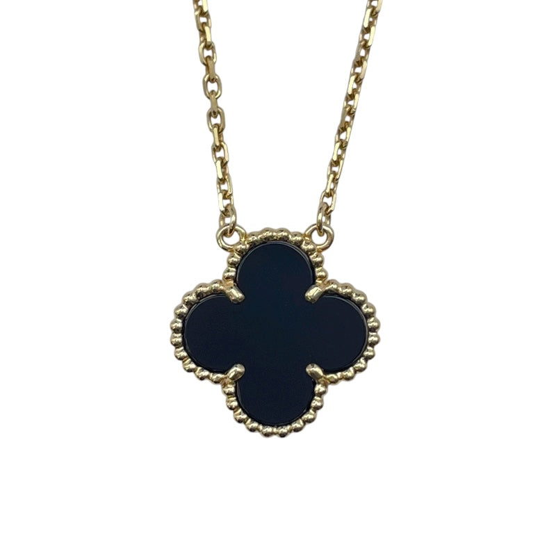 ヴァンクリーフ＆アーペル Van Cleef & Arpels ヴィンテージアルハンブラネックレス ゴールド Au750 オニキス ジュエリー