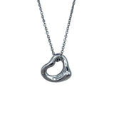ティファニー TIFFANY＆CO オープンハートネックレス プラチナ Pt950 ジュエリー