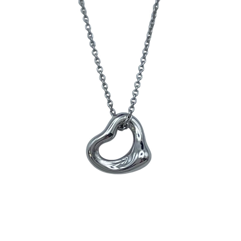 ティファニー TIFFANY＆CO オープンハートネックレス プラチナ Pt950 ジュエリー