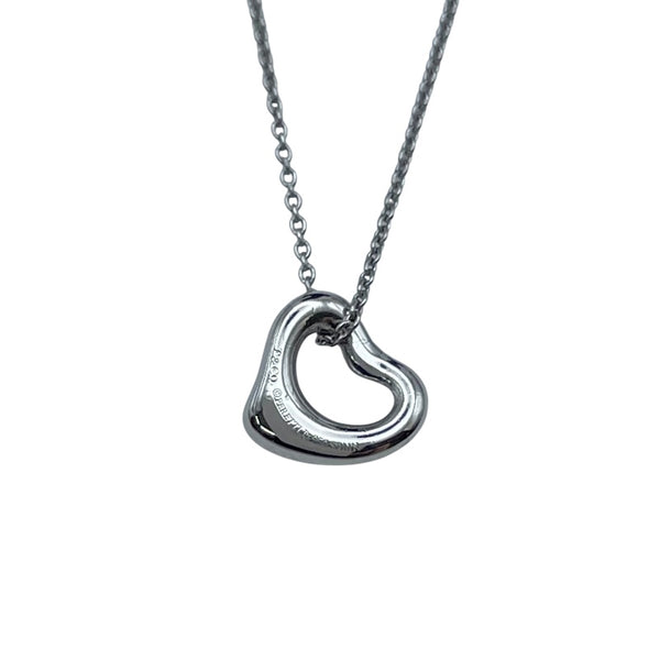 ティファニー TIFFANY＆CO オープンハートネックレス プラチナ Pt950 ジュエリー