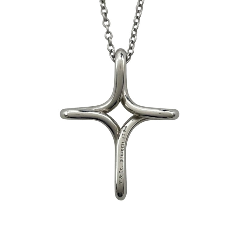 ティファニー TIFFANY＆CO インフィニティクロス ネックレス シルバー Pt950 ジュエリー
