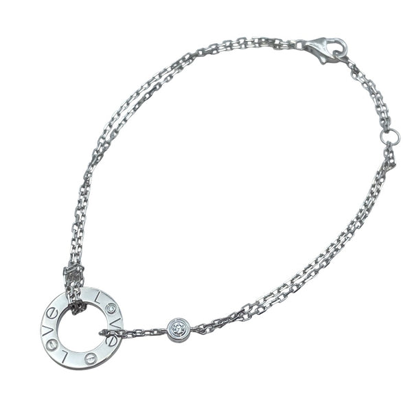 カルティエ Cartier サブサークルブレスレット ホワイトゴールド Au750 ダイヤモンド ジュエリー