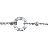 カルティエ Cartier サブサークルブレスレット ホワイトゴールド Au750 ダイヤモンド ジュエリー